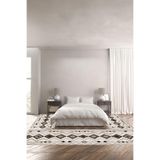 Napolihome Baskılı Kaymaz Taban Yıkanabilir İskandinav Kilim Görünümlü Üçlü Yatak Odası,Kahverengi 100 X 100