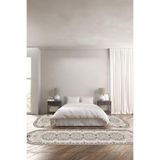 Napolihome Baskılı Kaymaz Taban Yıkanabilir Klasik Çerçeve Model Oval Üçlü Yatak Odası,Kahverengi 100 X 100 YO-O-KLASİK-70