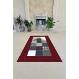 Napolihome Dijital Baskılı Kaymaz Taban Yıkanabilir Hediyelik Çeyizlik Namazlık Seccade,Bordo 70 X 130 SECCADE-51