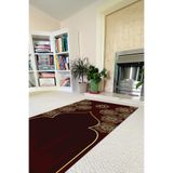 Napolihome Dijital Baskılı Kaymaz Taban Yıkanabilir Hediyelik Çeyizlik Namazlık Seccade,Bordo 70 X 130 SECCADE-61