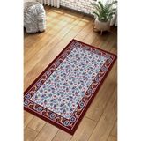 Napolihome Dijital Baskılı Kaymaz Taban Yıkanabilir Hediyelik Çeyizlik Namazlık Seccade,Bordo 70 X 130 SECCADE-67