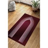 Napolihome Dijital Baskılı Kaymaz Taban Yıkanabilir Hediyelik Çeyizlik Namazlık Seccade,Bordo 70 X 130 SECCADE-70