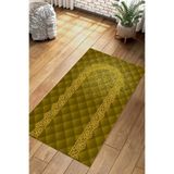 Napolihome Dijital Baskılı Kaymaz Taban Yıkanabilir Hediyelik Çeyizlik Namazlık Seccade,Gold 70 X 130
