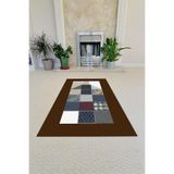 Napolihome Dijital Baskılı Kaymaz Taban Yıkanabilir Hediyelik Çeyizlik Namazlık Seccade,Kahverengi 70 X 130 SECCADE-51
