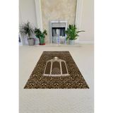 Napolihome Dijital Baskılı Kaymaz Taban Yıkanabilir Hediyelik Çeyizlik Namazlık Seccade,Kahverengi 70 X 130 SECCADE-54