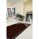 Napolihome Dijital Baskılı Kaymaz Taban Yıkanabilir Hediyelik Çeyizlik Namazlık Seccade,Kahverengi 70 X 130 SECCADE-62