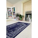 Napolihome Dijital Baskılı Kaymaz Taban Yıkanabilir Hediyelik Çeyizlik Namazlık Seccade,Lacivert 70 X 130 SECCADE-65