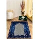 Napolihome Dijital Baskılı Kaymaz Taban Yıkanabilir Hediyelik Çeyizlik Namazlık Seccade,Lacivert 70 X 130 SECCADE-72