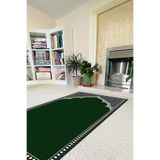 Napolihome Dijital Baskılı Kaymaz Taban Yıkanabilir Hediyelik Çeyizlik Namazlık Seccade,Yeşil 70 X 130 SECCADE-62