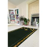 Napolihome Dijital Baskılı Kaymaz Taban Yıkanabilir Hediyelik Çeyizlik Namazlık Seccade,Yeşil 70 X 130 SECCADE-63