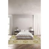 Napolihome Dijital Baskılı Kaymaz Taban Yıkanabilir Lazer Kesim Üçlü Yatak Odası Takımı,Gold 100 X 100 YO-LAZER-49
