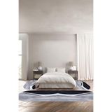 Napolihome Dijital Baskılı Kaymaz Taban Yıkanabilir Sade Renkli Oval Üçlü Yatak Odası Takımı,Lacivert 100 X 100