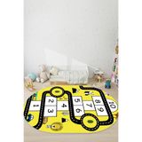 Napolihome Dijital Baskılı Seksekli Yol Desenli Yıkanabilir Kaymaz Taban Oval Çocuk Odası Halısı,Çok Renkli 80 X 150