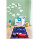Napolihome Dijital Baskılı Yarış Araba Modelli Yıkanabilir Kaymaz Çocuk Odası Halısı,Mavi 160 X 230