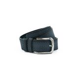 Nappa Hakiki Baskı Deri 4,00 cm Spor Erkek Kemer - Tuna KMR121 - 115 cm - Lacivert