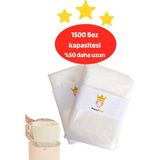 Nappy King 16 lt Çöp Kutuları ile Uyumlu Nappyking 1500 Bebek Bezi Kapasiteli 2 Paket Çöp Poşeti