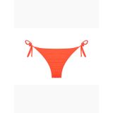 Nar Çiçeği Kenarları İnce İpli Bağcıklı Bikini Altı