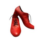 NAR ÇİÇEĞİ KIRMIZISI 6CM KALIN TOPUK TANGO, SWING VE TÜM DANSLAR İÇİN UYGUN DERİ AYAKKABI (EU Ayakkabı Beden Sistemi, Yetişkin, Sayısal, Orta, 35)