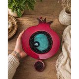Nar Duvar Süsü Nazar Boncuklu Nazarlık 23X37 Cm El Yapımı Dekoratif Ev Aksesuarı