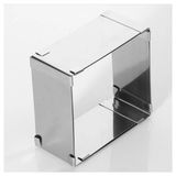 Nar Kalıp Kare Kek Kalıbı 15 x 30 x 10 cm Paslanmaz Çelik Ayarlanabilir Derinlik Gri