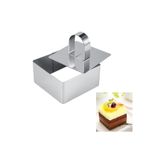 Nar kalıp Narkalıp Kare Parfe Kek Kalıbı En-8cm Derinlik 5cm 2 Li Set