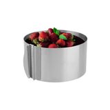 Nar kalıp Narkalıp Paslanmaz Çelik Ayarlanabilir Kek Kalıbı 16cm-30cm Derinlik 10cm Model-2