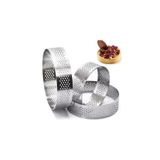 Nar kalıp Narkalıp Yuvarlak Delikli Tart Kalıbı Çap 8cm Derinlik 2,5cm 4 Lü