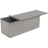 Nar Kalıp Paslanmaz Çelik Kapaklı Baton Tost & Ekmek Kalıbı 11X11X30 Cm Bulaşık Makinesi Uyumlu