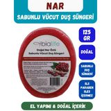 Nar Özlü Doğal El Yapımı Sabunlu Vücut Duş Süngeri - Bialife
