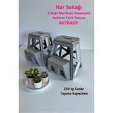 nar sokağı 2 Adet Merdiven Basamaklı Katlanabilir Tank Tabure