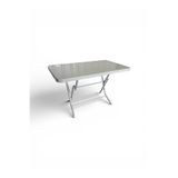 nar sokağı 70x120 Metal Ayaklı Plastik Katlanır Bahçe Balkon Masası