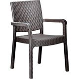 Nar Sokağı Karizma Rattan Kollu Sandalye Koltuk Kahve - Kahverengi