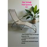 nar sokağı Katlanabilir Fileli Şezlong Plaj, Bahçe ve Balkon Sandalyesi