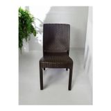 Nar Sokağı Kolsuz Rattan Sandalye Kahve