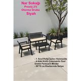 nar sokağı Prestij Oturma Grubu 4 Kişilik 2+1+1 Bahçe Balkon Masa Takımı