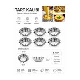 NAR ZÜCCACİYE 6 Adet Tartolet Kalıbı Kek Kurabiye Tart Kalıbı