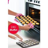 NAR ZÜCCACİYE Yapışmaz 24 'lü Mini Tek Lokmalık Muffin Kek Kalıbı