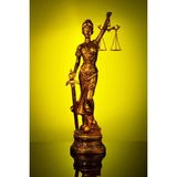 Narçiçeği Takı ve Hediyelik Eşya Adalet Tanrıçası Themis Battal Boy Gold Altın Dekoratif Heykel Biblo (Bronz)