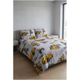Nareen Home Sarı Araba Desenli Tek Kişilik 160X200 Çocuk Nevresim Takımı