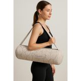 NareSpor Mat Taşıma Çantası Lotus Baskılı / Yoga Fitness Antrenman Çantası + 2 Adet Mat Toplama Lastiği