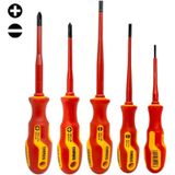 Narex 855101 Slim Serisi Elektrikçi Izoleli Düz/yıldız Tornavida Takımı 5 Parça