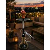 Nargile Takımı 65 Cm Modern Şişe Lüx Balkon Cafe Nargilesi 17 Cm Taban Çapı