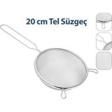 Nargo 20CM Tel Süzgeç Metal Saplı Kulaklı - 20 cm