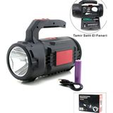 Nargo 2in1 19PCS = Tamir - Hırdavat Seti El Fener - Projektör LED + Cob USB - Type-C - Pil Şarjlı HS-310 - Siyah