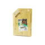 Nargo 2pcs Setkırık Kenarlı - Oval Delikli Ahşap Bambu Kesim Panosu - Kesme Tahtası 18X28X1CM--22X32X1CM