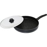 Nargo 30CM Metal Kapaklı Balık Tavası - Siyah