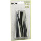 Nargo 3pcs Metal Korneo Kalıp - Pasta Dekorasyon Aparatı Çap:3.4cm x UZUNLUK:12CM BRKT-921602 - Gümüş