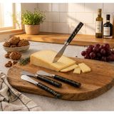 Nargo 5 Parça Uzun Kahvaltı Bıçak - Siyah Mermer Desen Saplı 16.5 cm - 16 cm