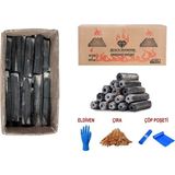 Narım Black Dıamond Press Briket Doğal Taş Fırın Mangal Kömürü 40 Kg ( A++ Kalite ) 3 Saat Yanma