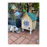 narım Kedi evi kedi yuvası kedi Barınağı su ve ısı yalıtımı iç ve dış mekan için 33x38x40-VİDEO ANLATIMLI